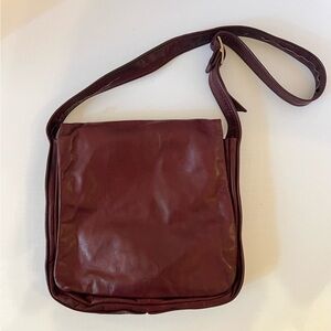 Vintage Hand-Crafted Michael MacClay Super Soft Burgundy, Leather Purse